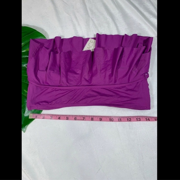 NWT L Space Lynn‎ Ruffle Bikini Top in Orchid Purple [SZ Large ] - Picture 6 of 8